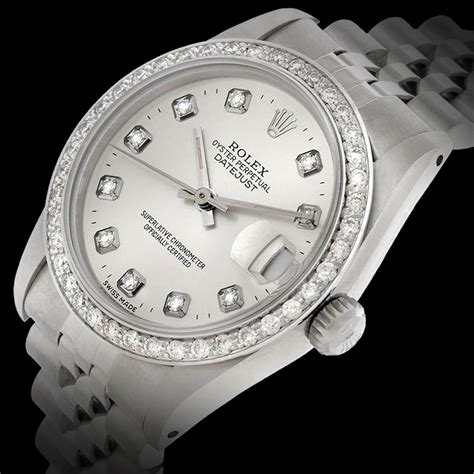 rolex datejust argento